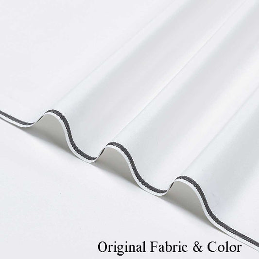 A close-up of white fabric with a wavy, scalloped edge and a thin dark trim, shown on a white background with the text 'Original Fabric & Color' at the bottom.